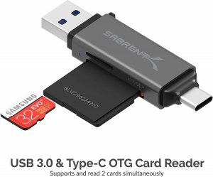 Sabrent CR-BCA2 Usb 3.0  Usb Type-c Otg Card