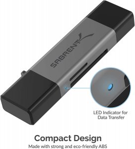 Sabrent CR-BCA2 Usb 3.0  Usb Type-c Otg Card