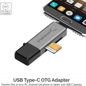 Sabrent CR-BCA2 Usb 3.0  Usb Type-c Otg Card