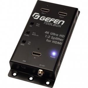 Gefen GTBHD4K2K142CBL 4k Ultra Hd 1.2 Splitter Hdmi