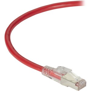 Black C6APC80S-RD-10 Gigatrue 3 Cat6a Patch Cord Red 10ft