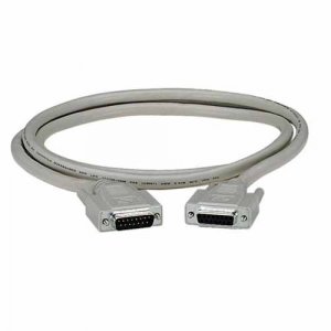 Black EGM16T-0025-MF Db15 Thumbscrew Cable, Malefemale, 25-f