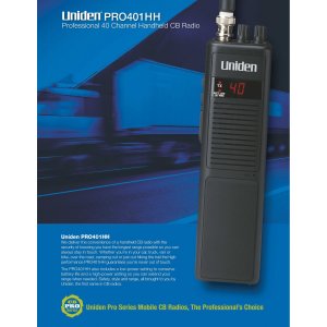 Uniden PRO401HH (r)  40-channel Handheld Cb Radio