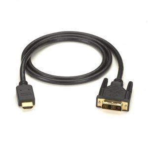 Black EVHDMI02T-005M Hdmi To Dvi Cable, Mm, Pvc, 5-m (16.4-f