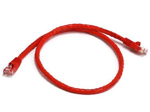 Monoprice 3372 Cat5e 24awg Utp  Patch Cable_ 2ft Red