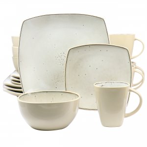 Gibson 130931.18 Elite Soho Lounge 16 Piece Stoneware Dinnerware Set I