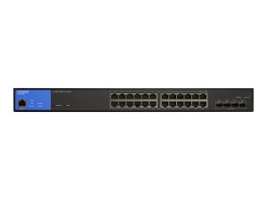 Linksys LGS328MPC 24-port Managed Ge Poe+ Switch 4 10g Sfp