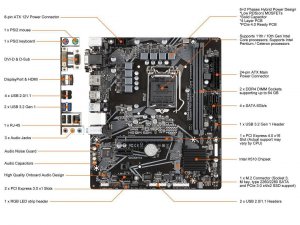 Gigabyte H510M S2H Mb H510m S2h H510 S1200 Max64gb Ddr4 Microatx Retai