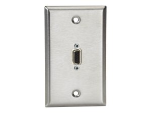 Black WPVGA02-R2 Wallplate Ss, Vga Female To Vga Male