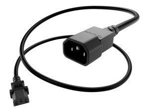 Unc PWCD-C13C14-15A-03F-BLK Power Cord C13 - C14, 14awg, 15amp, 250v, 