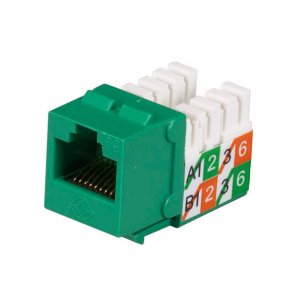 Black FMT924-R2 Gigabase2 Cat5e Jack, Universal Wiring,