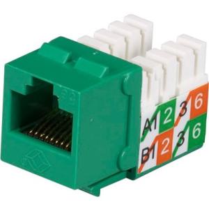 Black FMT924-R2 Gigabase2 Cat5e Jack, Universal Wiring,