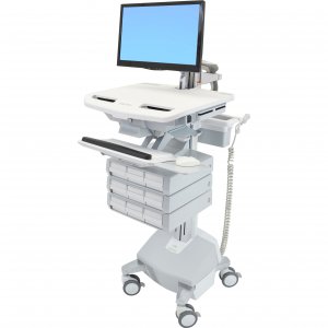 Ergotron SV44-2292-1 Styleview Motorized Cart With Lcd Arm, Life Power