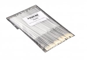 Black FO25FS Mini Foam Swabs, 25 Mm, 50 Pack