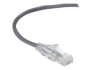 Black C6APC28-GY-12 Slim-net Cat6a 28-awg 500-mhz Stranded Ethernet Pa