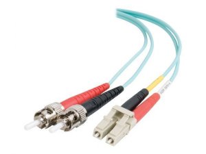 C2g 11014 10m Lc-st 10gb 50125 Om3 Duplex Multimode Fiber Optic Cable 