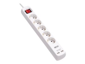 Tripp PS5G3USB Power Strip 5-outlet Schuko Usb Charging