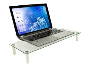 Mount-it! MI-7263 Mount-it Glass Monitor Stand 22in Wide