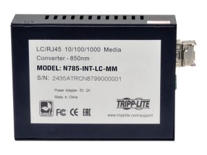 Tripp N785-INT-LC-MM Gigabit Multimode Fiber To Ethernet Media Convert