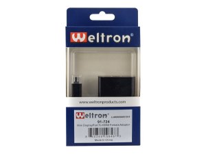 Weltron 91-724 Mini Display Port To Hdmi Adapter 8 Inch