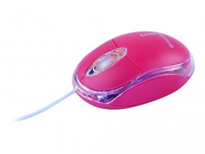 Urban VV2049 Krystal Mouse - Optical - Cable - Red - Usb 2.0 - 800 Dpi