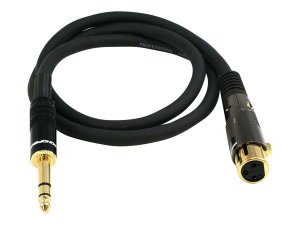 Monoprice 4768 Xlr F To 14in Trs M 16awg Cable 3ft