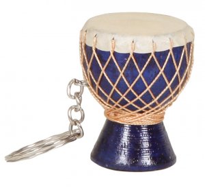 X8 X8-KEYCH-BL Djembe Keychain, Blue