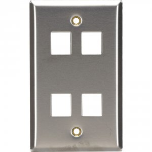 Black WP373 Stainless Steel Wallplate, Keystone, Sin