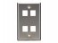 Black WP373 Stainless Steel Wallplate, Keystone, Sin