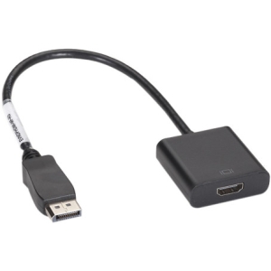 Black EVNDPHDMI-MF-R3 Displayport Adapter - 32 Awg, Displayport Male T