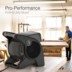 Lasko U15617 Pro-performance Pivoting Blower Utility Fan