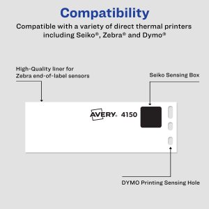 Avery CW20404 Avery Labels For Dymo Labelwriter Thermal Printers (1-18