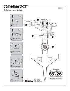 Melnor 9536CH Xt Metal Pulsating Sprinkler