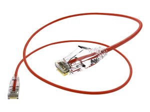 Unirise CS6A-10F-RED Clearfit Slim 28awg Cat6a Cable Red 10ft