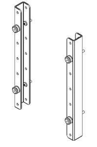 Chief MSB6398 Mid Size Channel Bracket