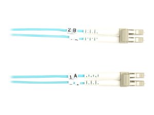 Black FO10G-004M-LCLC 4m Fiber Lclc Aqua Om3 50micron