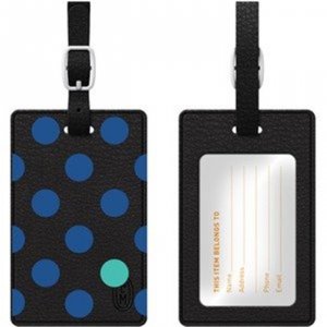 Centon OP-II-DOT-01 Otm Essentials Black Leather Bag Tag