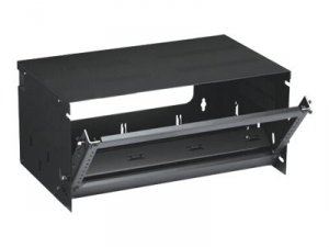 Black RM686 6u Wallmount Cabinet 36.31inch W X 12inch D 10-32 Tapped R