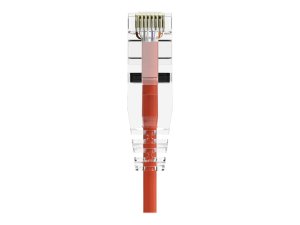 Unirise CS6A-07F-RED Clearfit Slim 28awg Cat6a Cable Red 7ft