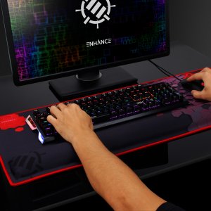 Generic ENPCPXW100RDWS Extended Gaming Mouse Pad W Wrist Rest