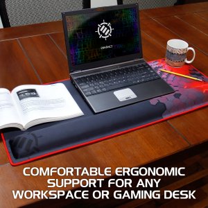 Generic ENPCPXW100RDWS Extended Gaming Mouse Pad W Wrist Rest