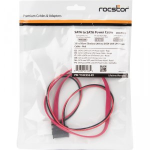 Rocstor Y10C252-R1 20in Slimline Sata To Sata