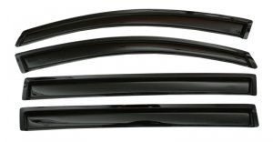 Auto 94203 Ventvisor Side Window Deflector Dark Smoke 4pc Set For 2011