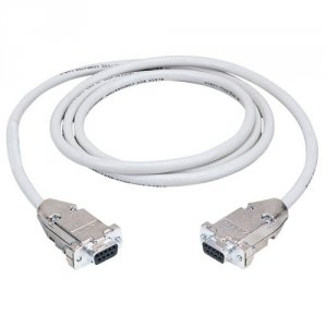 Black EYN257T-0010-MF Db9 Serial Null-modem Cable, Db9 Maledb