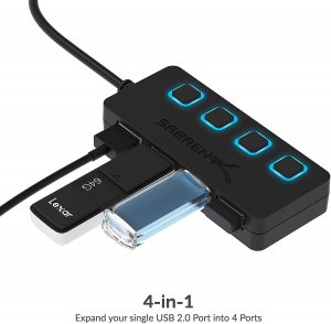 Sabrent HB-UMLS 4-port Usb 2.0 Hub