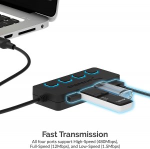 Sabrent HB-UMLS 4-port Usb 2.0 Hub