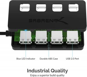 Sabrent HB-UMLS 4-port Usb 2.0 Hub