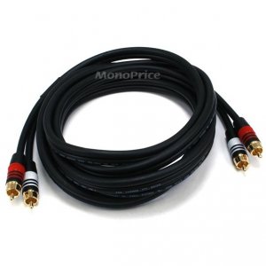 Monoprice 5347 Rca Plug2 Rca Plug Mm 22awg Cable-10ft