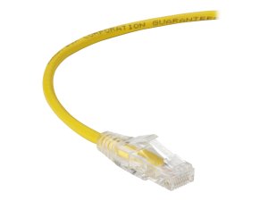 Black C6APC28-YL-12 Slim-net Cat6a 28-awg 500-mhz Stranded Ethernet Pa