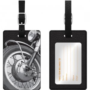 Centon OP-II-RGD-03 Otm Essentials Black Leather Bag Tag